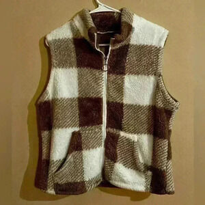Shein Women’s Brown & White Vest size XL